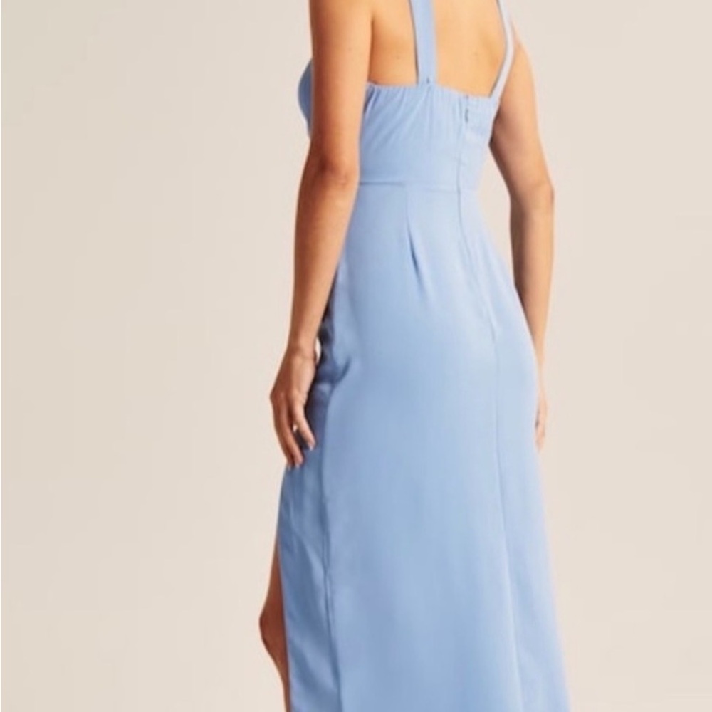 Abercrombie and Fitch Cinched Neck Slip Midi Dress - Picture 2 of 6